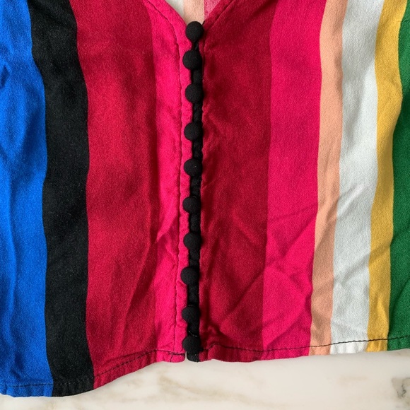 Forever 21 Rainbow Striped Crop Top - Picture 4 of 5